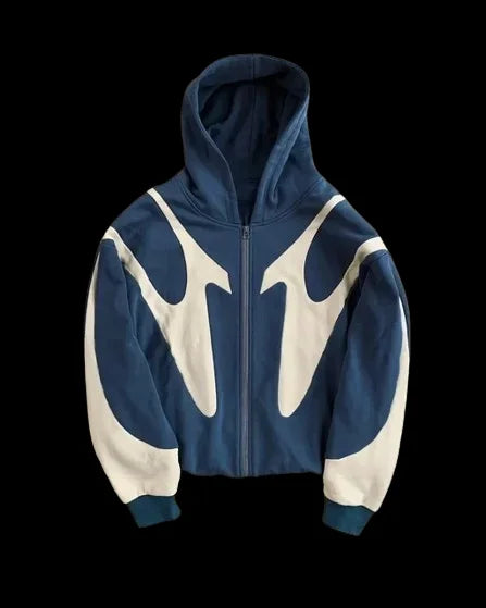Bold Slogan Letter Print Zip Up Cropped Hoodie 7