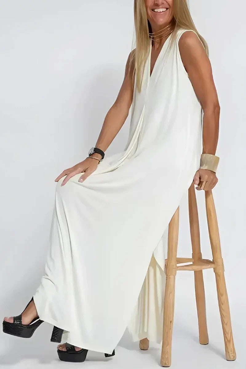 Sleeveless Maxi Dress and Duster Cardigan Two Piece Set 11