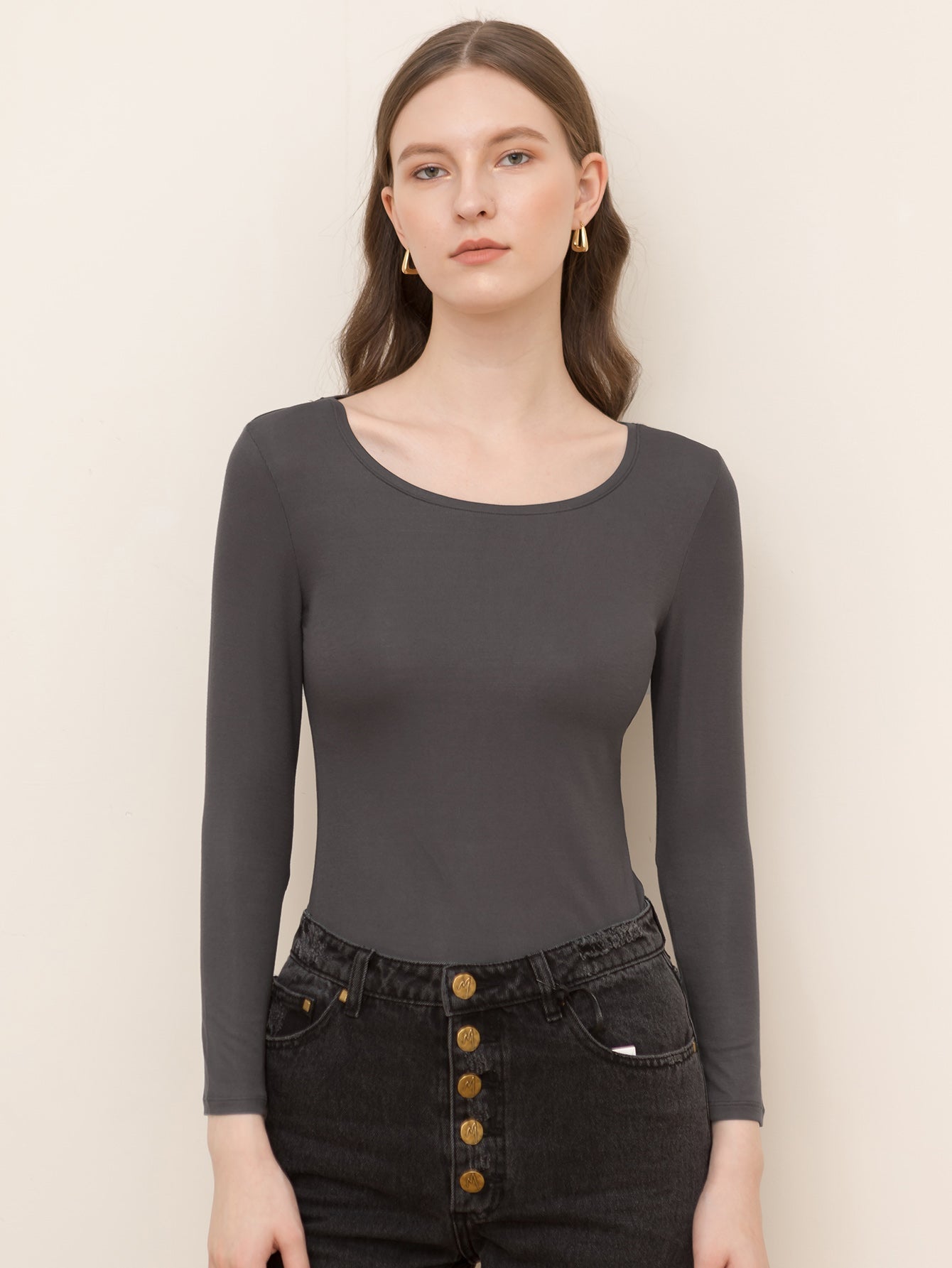 Round neck crop top