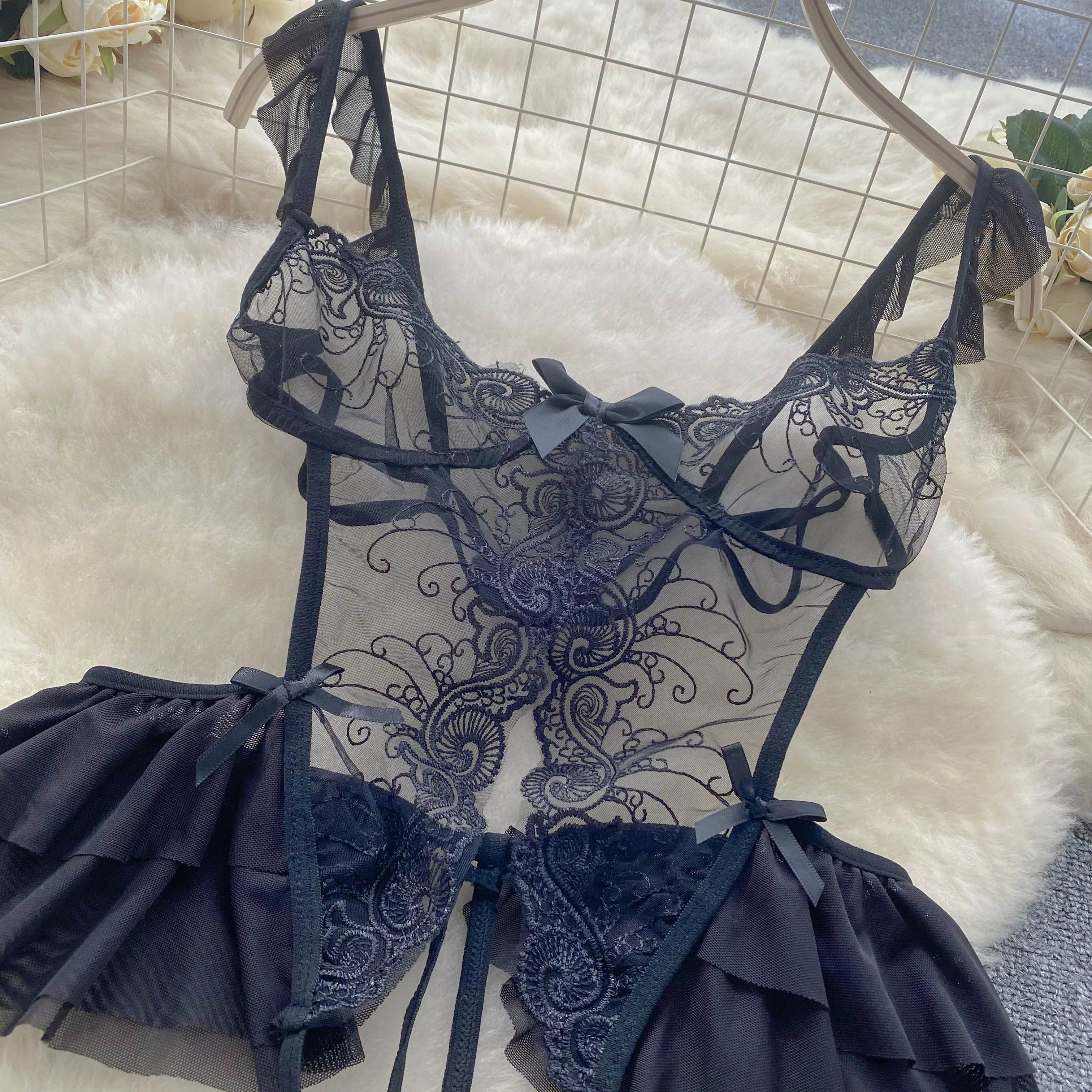 A Little Too Strong Crotchless Teddies