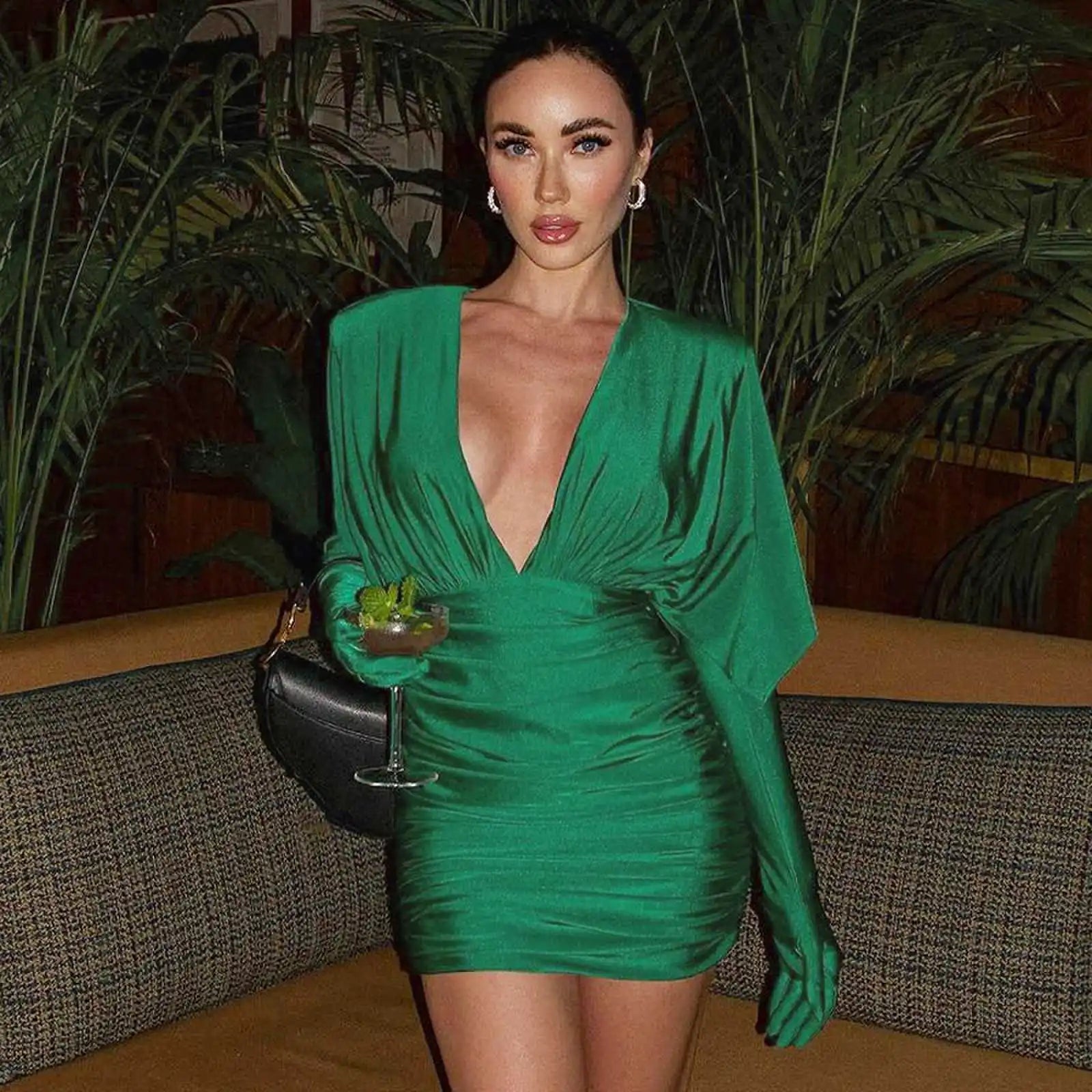 NATY MINI DRESS Green