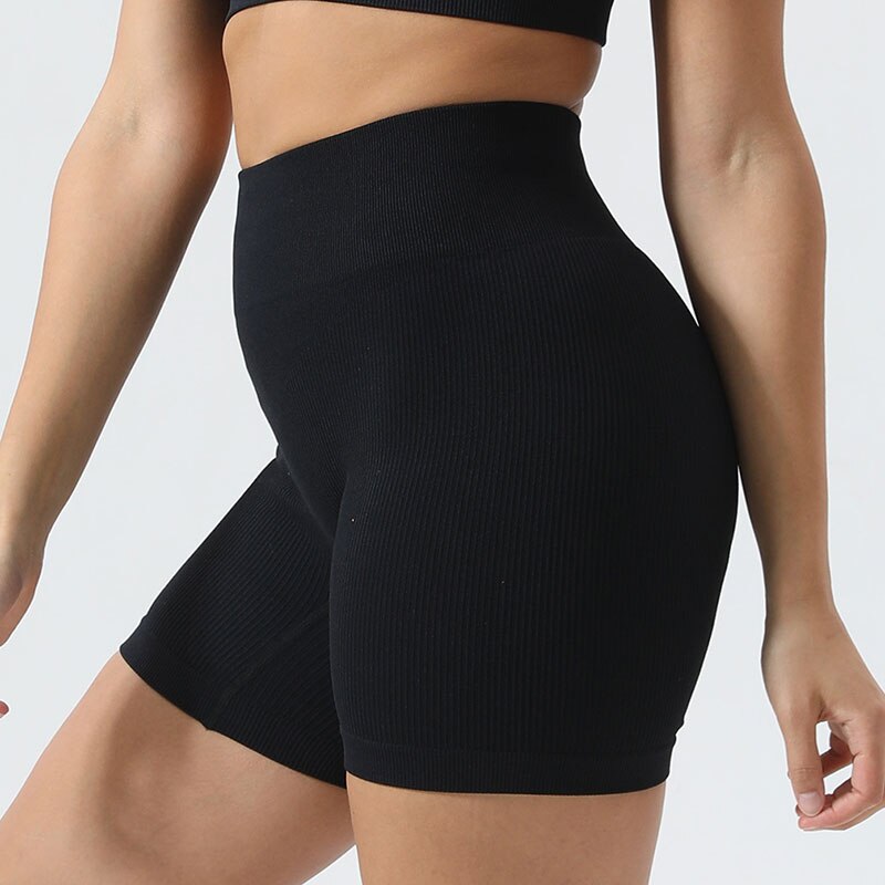 Mojoyce Fitness Yoga Leggings Women Ribbed Yoga Pants Sport High Waist Push Up Tights Pants Workout Running Leggings Gym Clothing