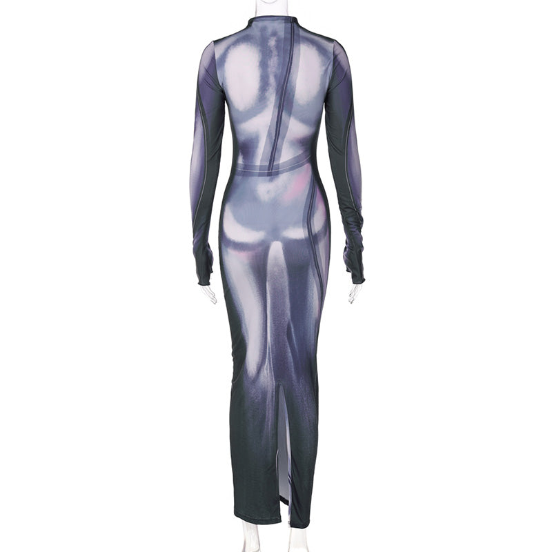 A Clock Ticks Long Dress