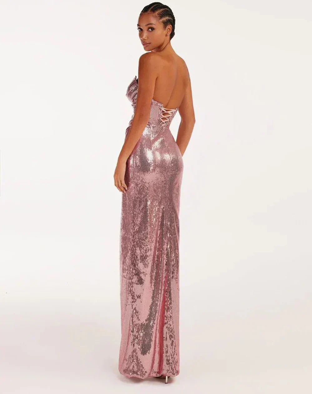 Tulle Halter Neck Tiered A-Line Maxi Dress