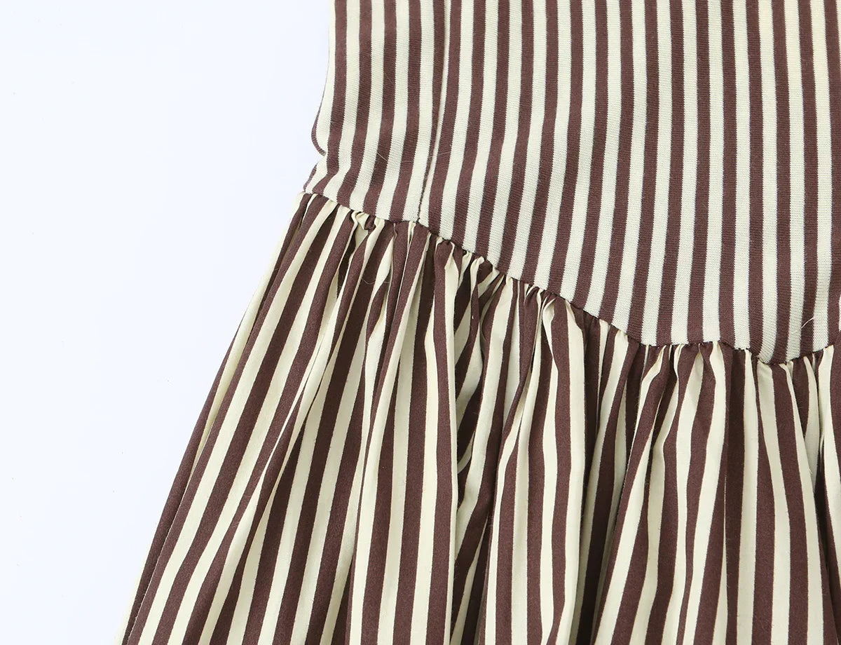 SOFIANA STRIPED MIDI DRESS