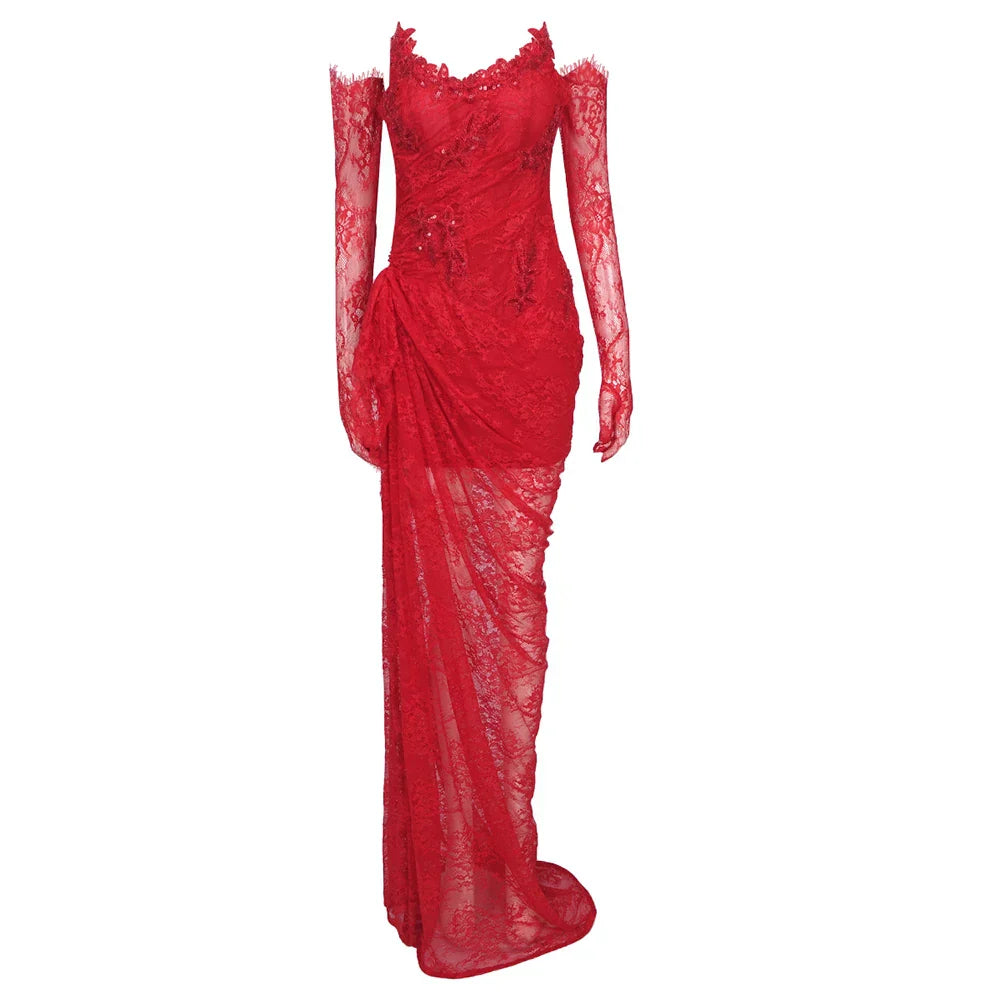 LETTY MAXI DRESS Red