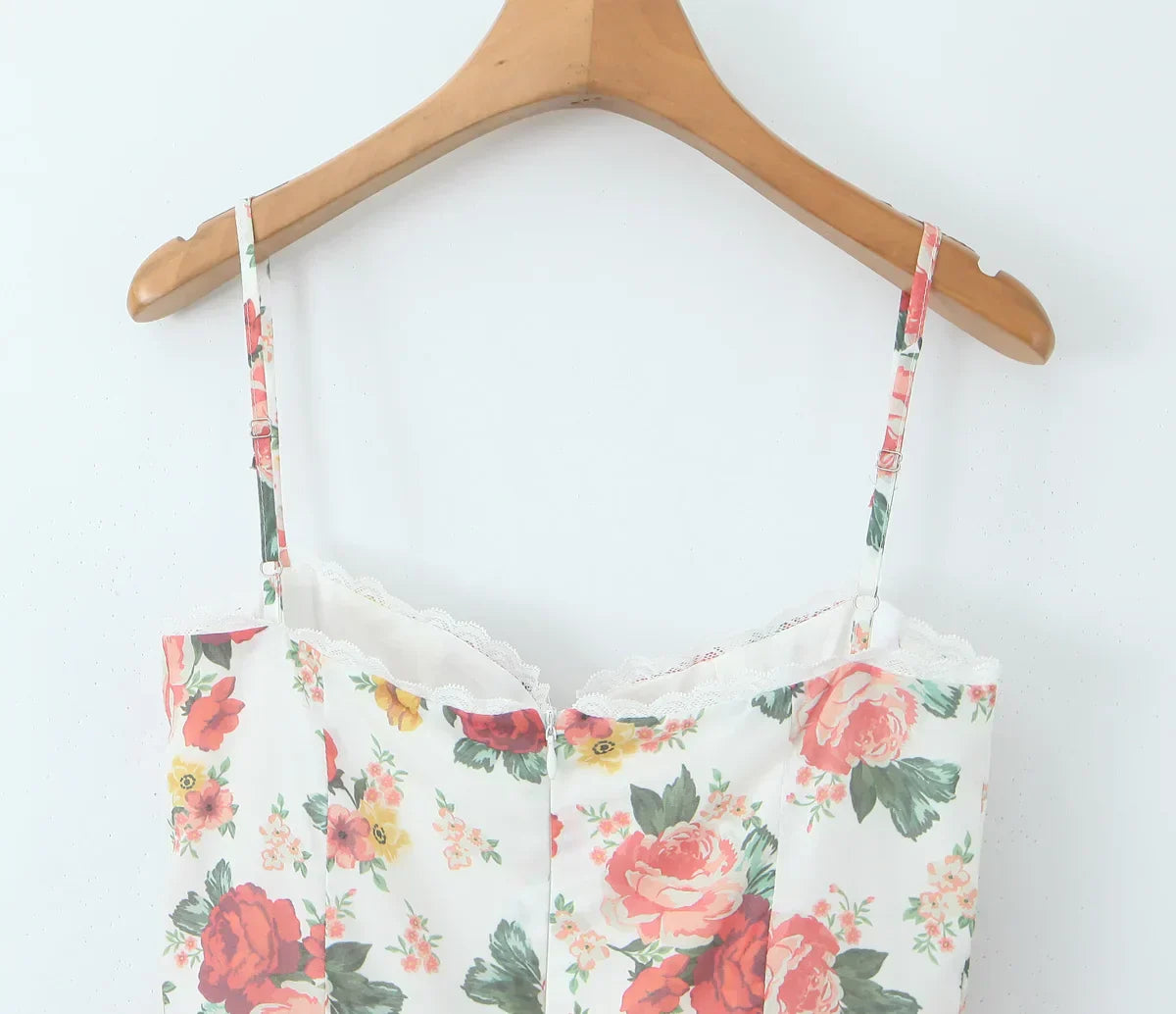 Floral Strapless Sweetheart Corset Ruffle Hem Mini Dress