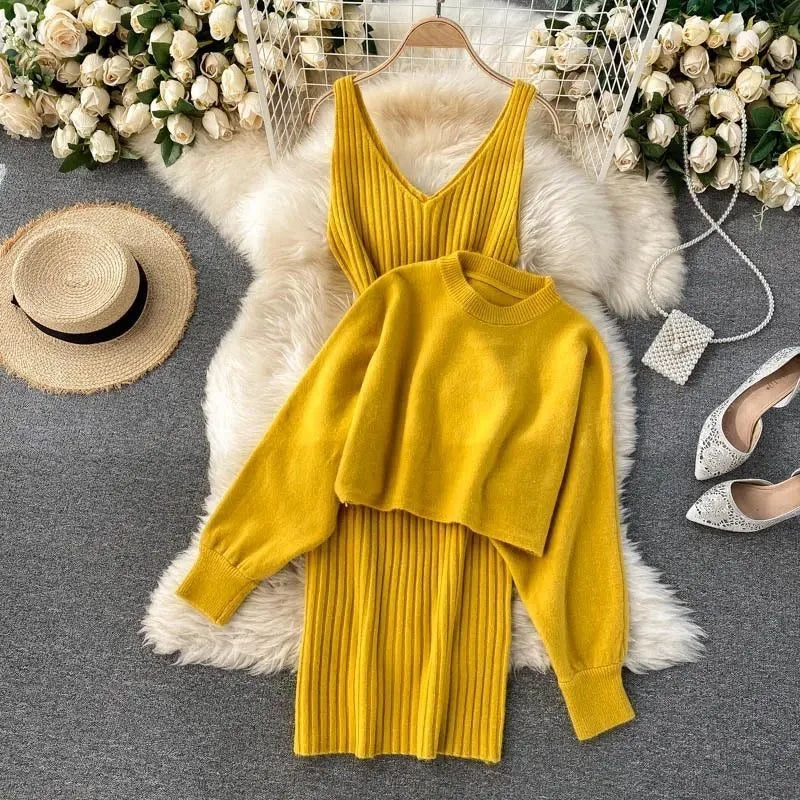 Sofia Knitted Dress And Modern Dress with Premium Casual Styling