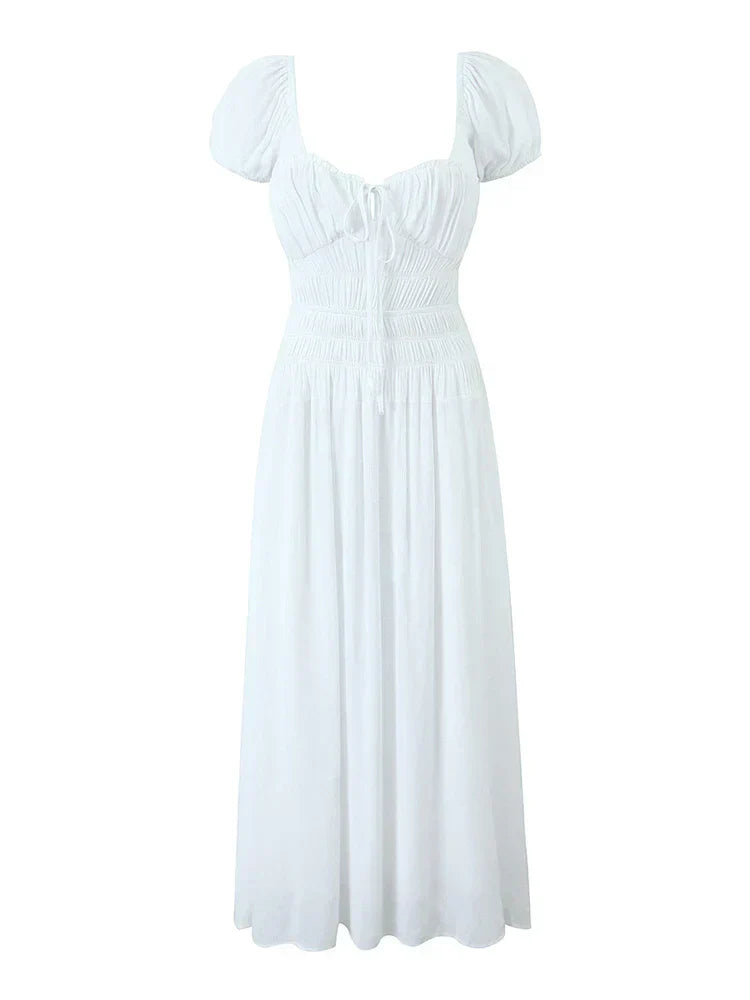 VEKA MIDI DRESS White