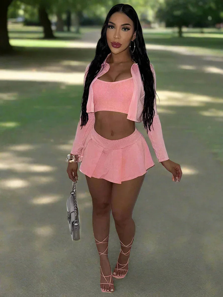 Paint The Sky Skirt Set