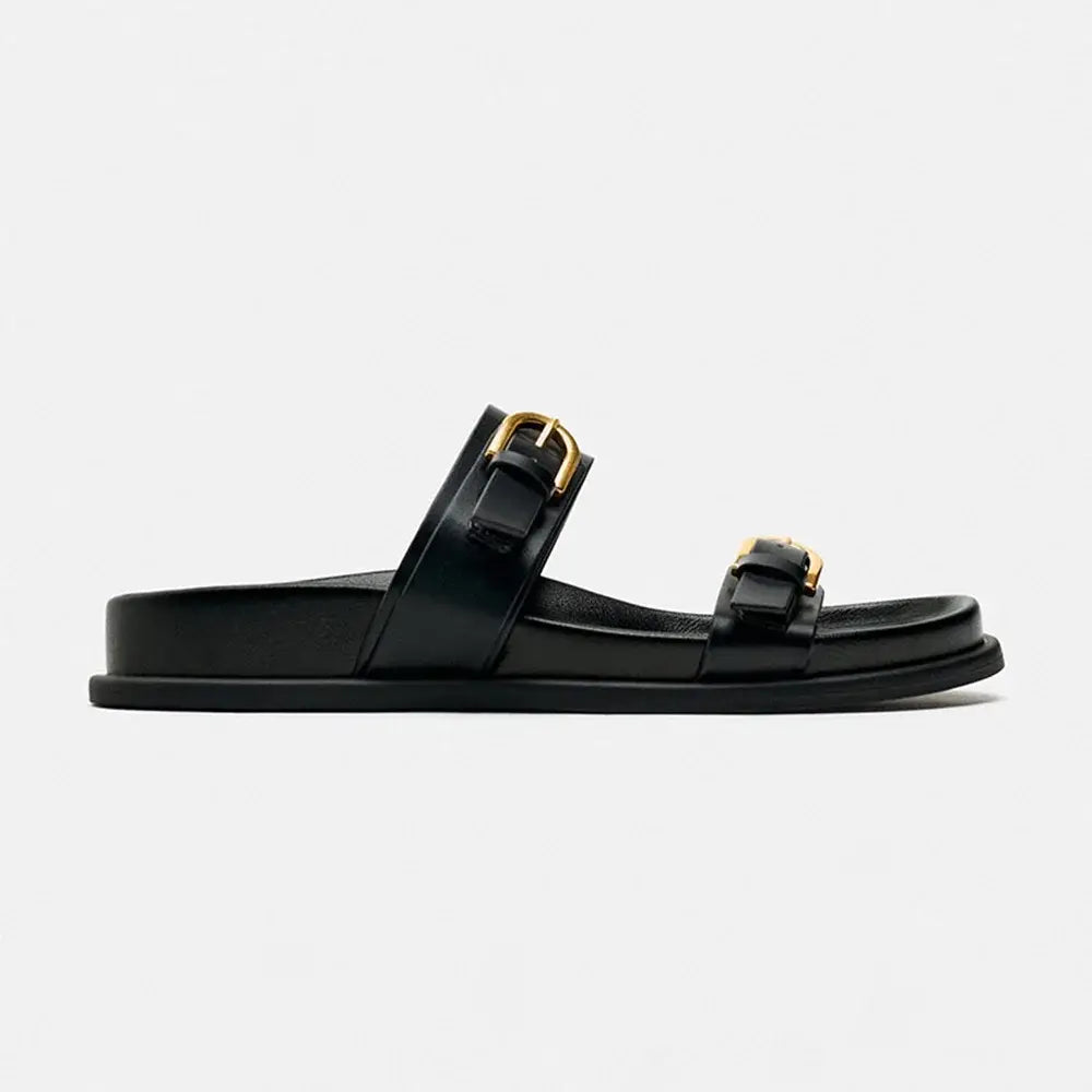 A Cruel Smile Flat Sandals