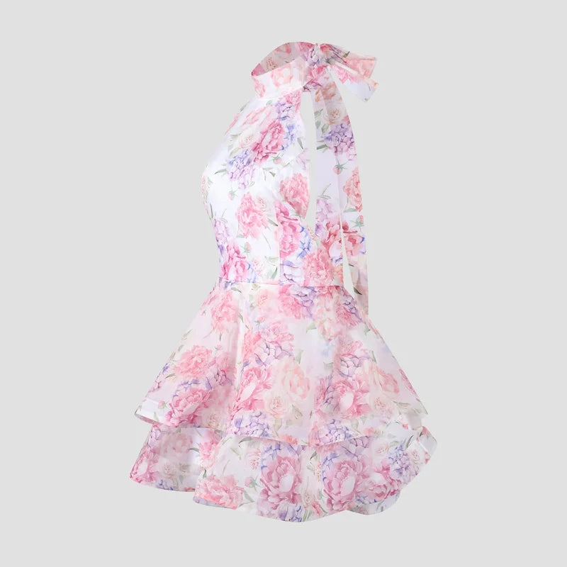ELLE FLORAL MINI DRESS