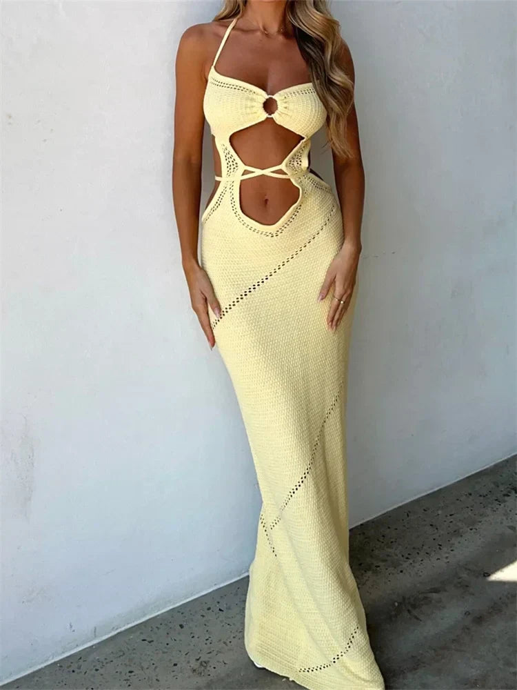 Backless Halter-Neck Dress