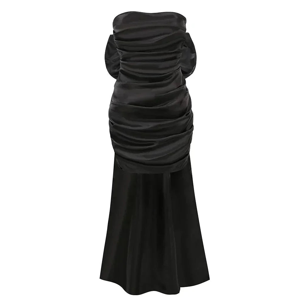 Beauty Of You Oversized Bow Satin Mini Dress - View 13