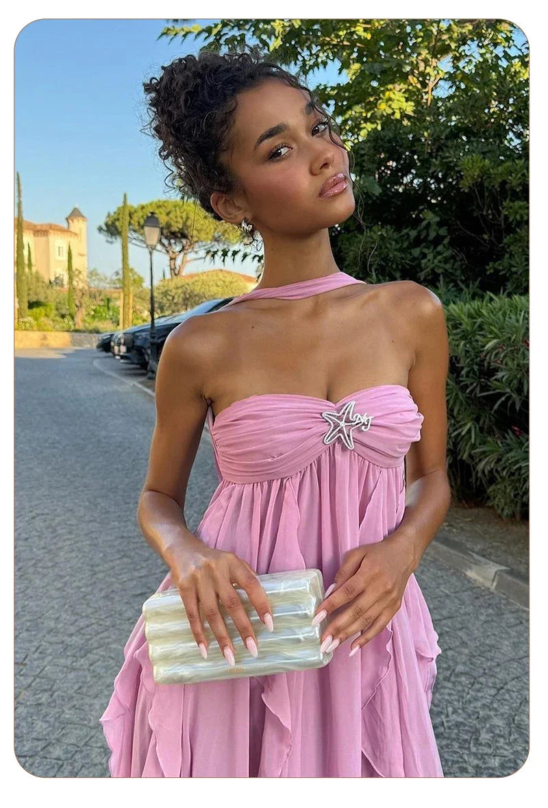 MORGAN RUFFLE DRESS