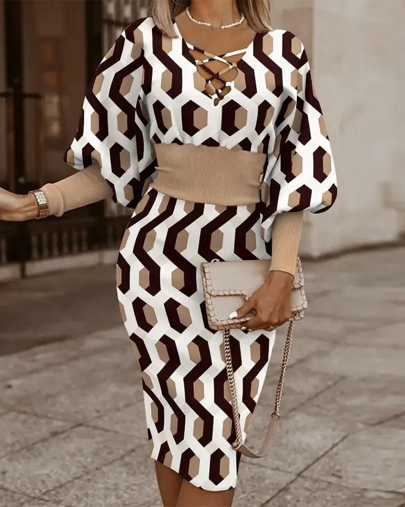 Luisa Graceful Midi Dress Dress with Urban Everyday Styling