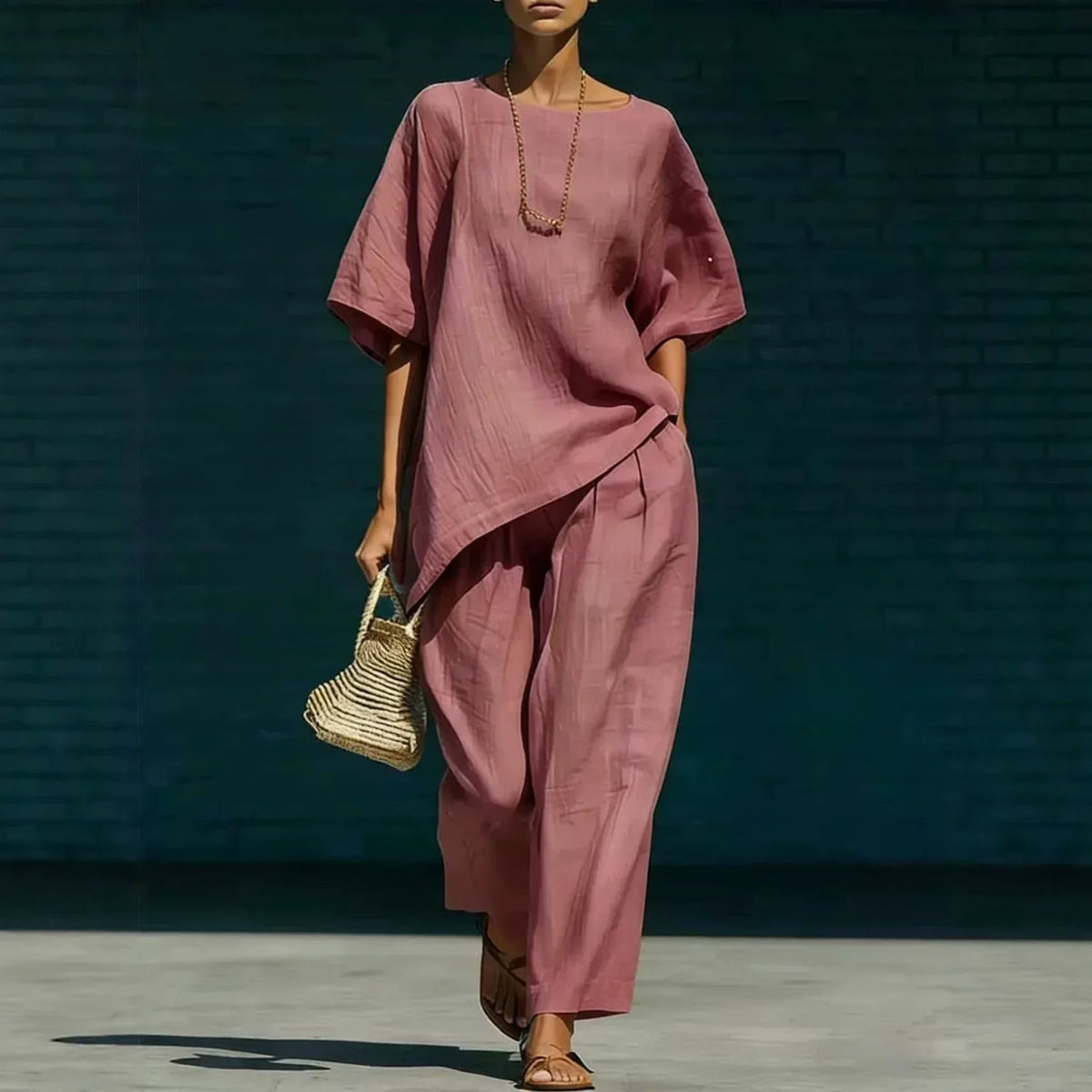 Kalynra Linen Pants Set