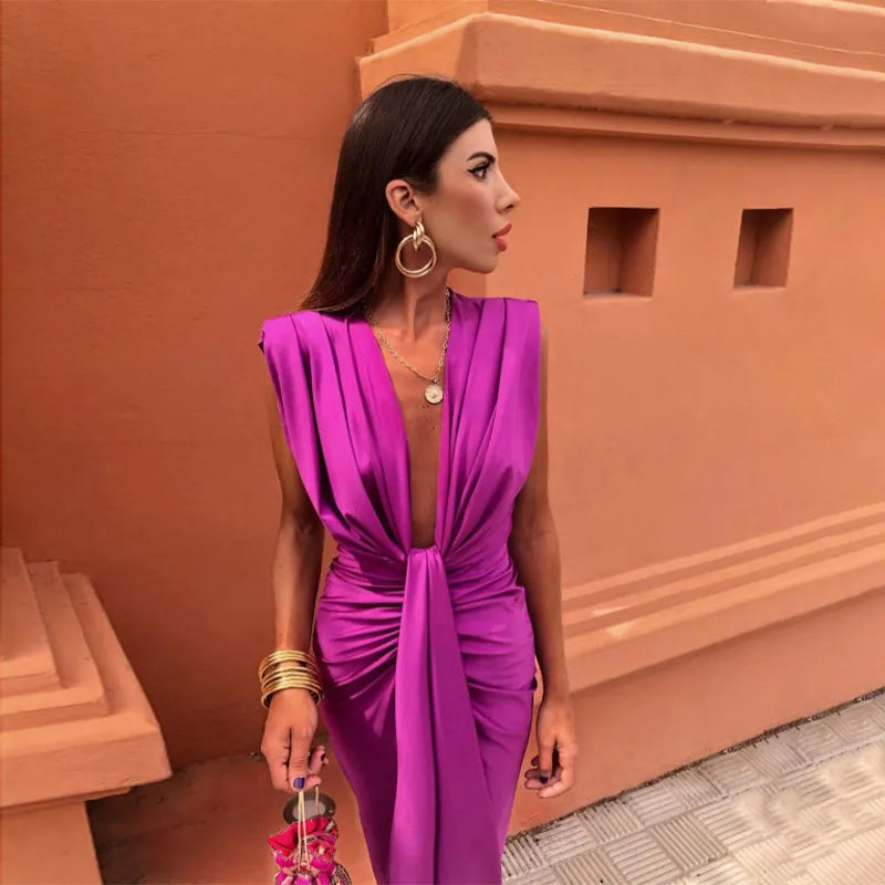 Nilda Classic and Stylish Summer Dress for Women Holiday Party Outfit