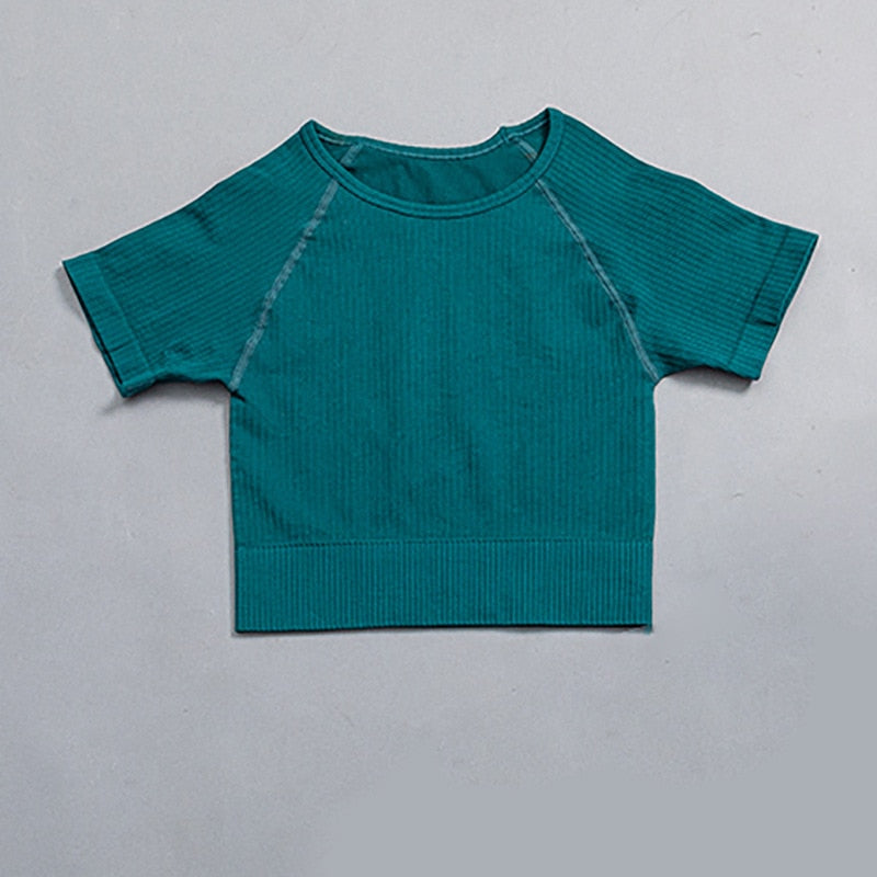 Mojoyce Solid Ribbed Yoga Pants Leggings Women Seamless Sport Leggings Gym Clothing Fitness High Waist Push Up Workout Tights Pants