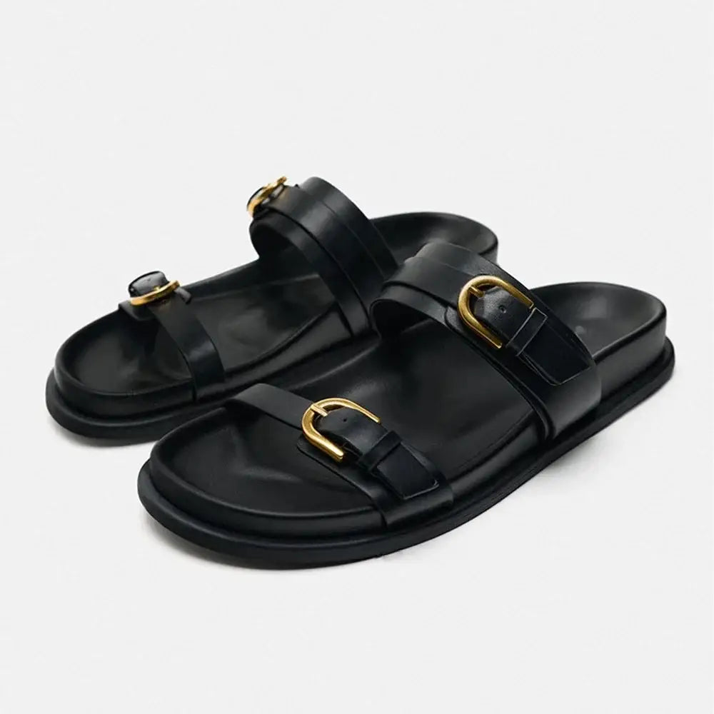 A Cruel Smile Flat Sandals