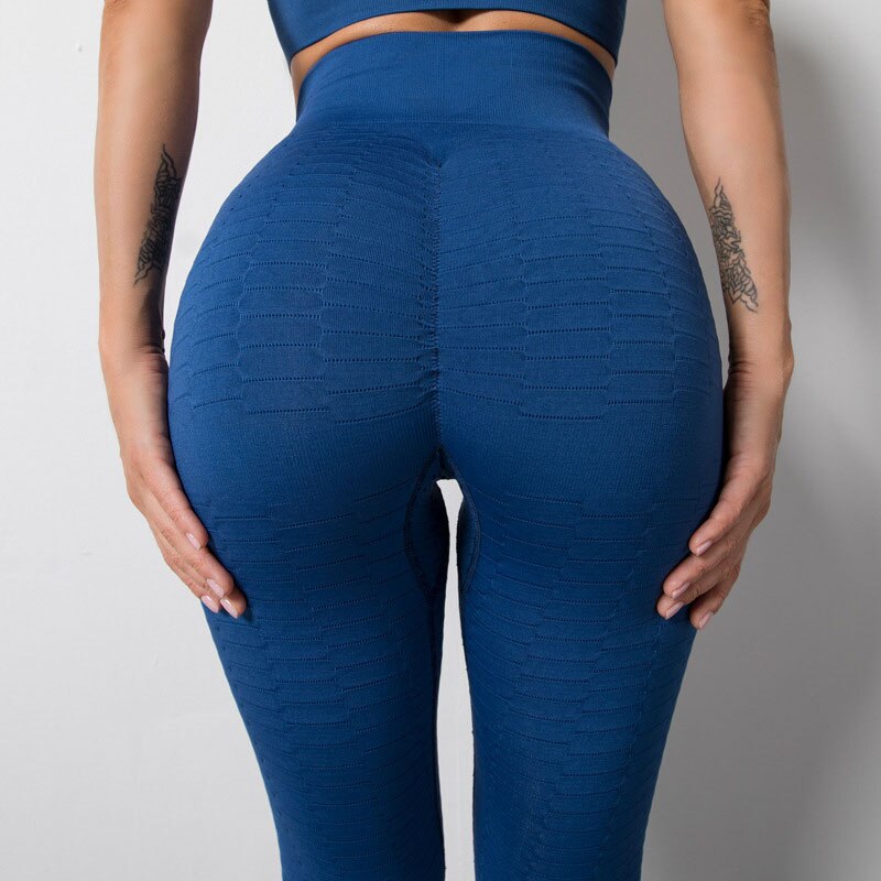 Mojoyce Yoga Pants Fitness Women Leggings Gym Clothing High Waist Push Up Seamless Leggings Running Workout Solid Pants