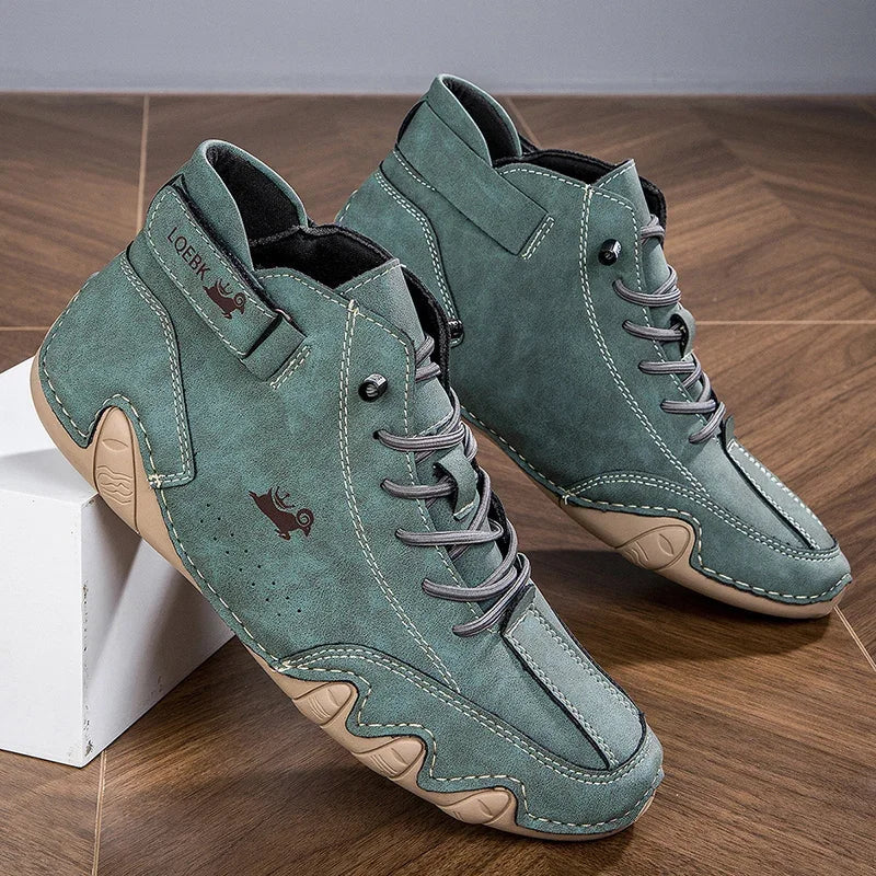 Suede Look Lace Up Low Top Sneakers 8