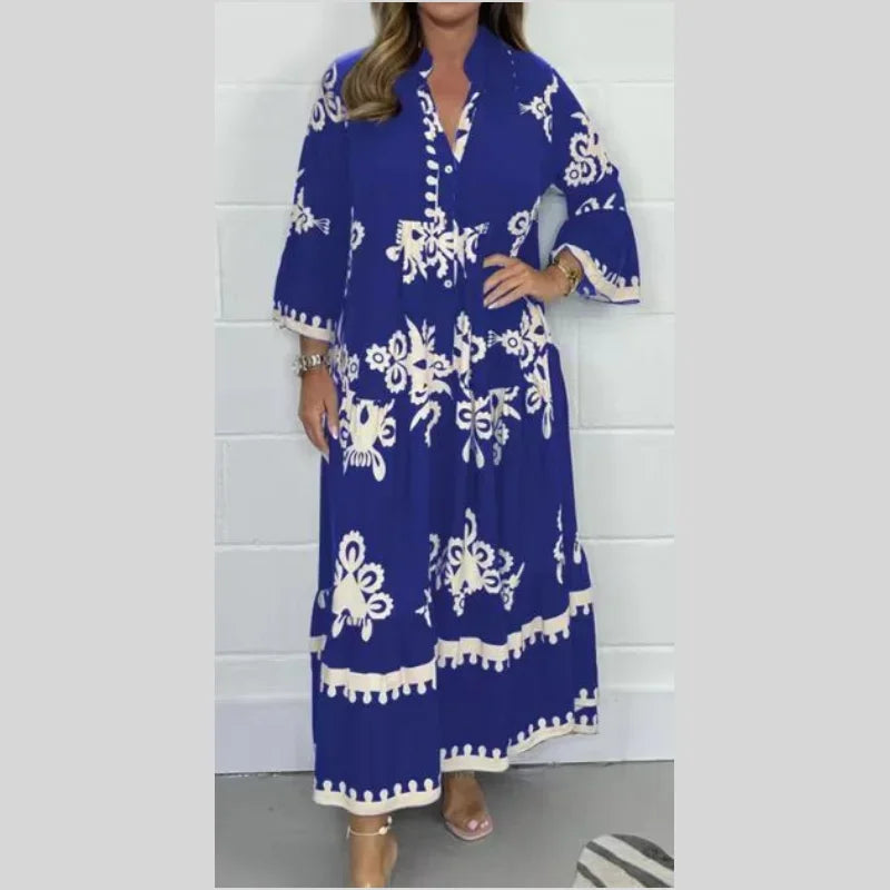 Katia Printed Dress For Vintage Inspired Dress with Premium Casual Styling
