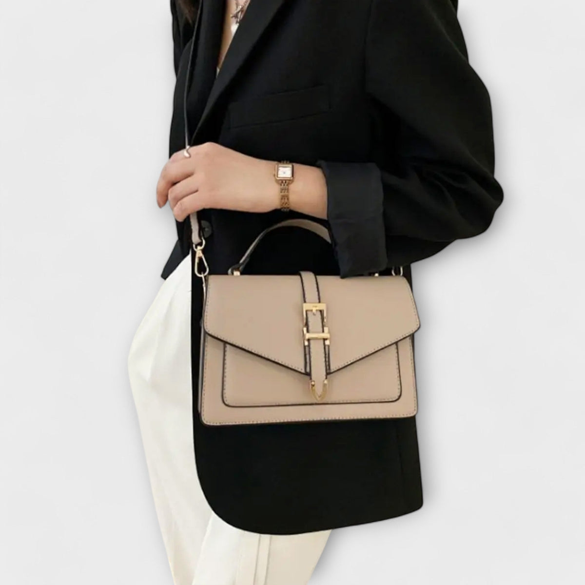 Buckle Flap Crossbody Bag