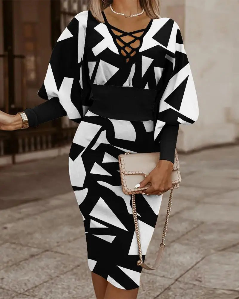 Luisa Graceful Midi Dress Dress with Urban Everyday Styling