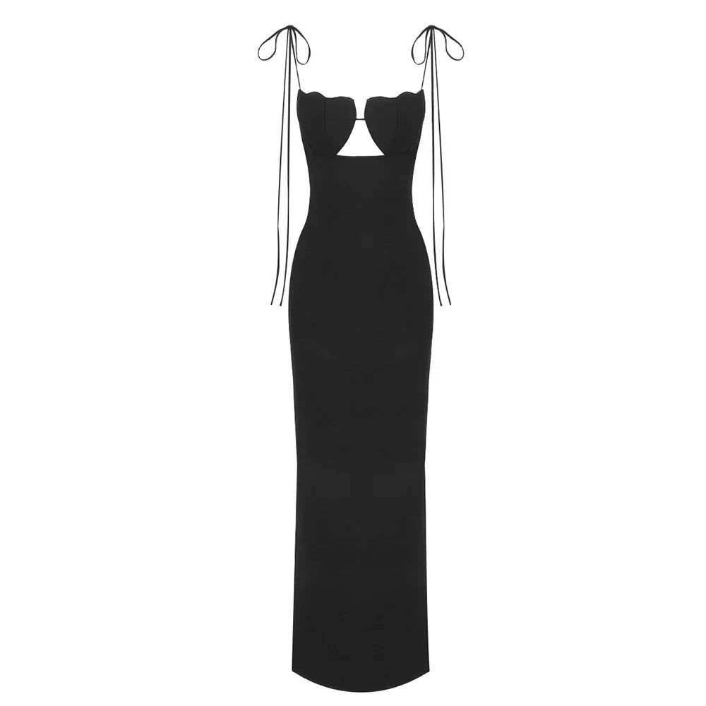JOELA BANDAGE DRESS Black
