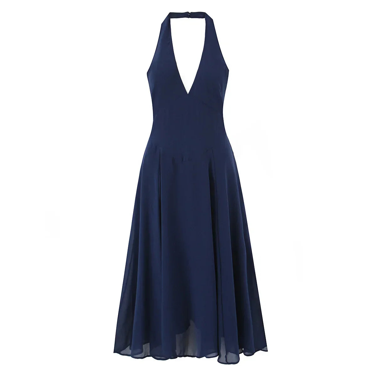 ELLIS MIDI DRESS Navy Blue