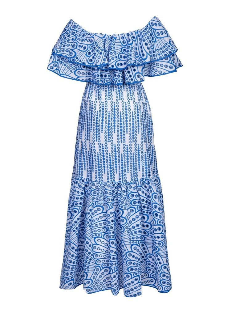 ADEEN MAXI DRESS Blue