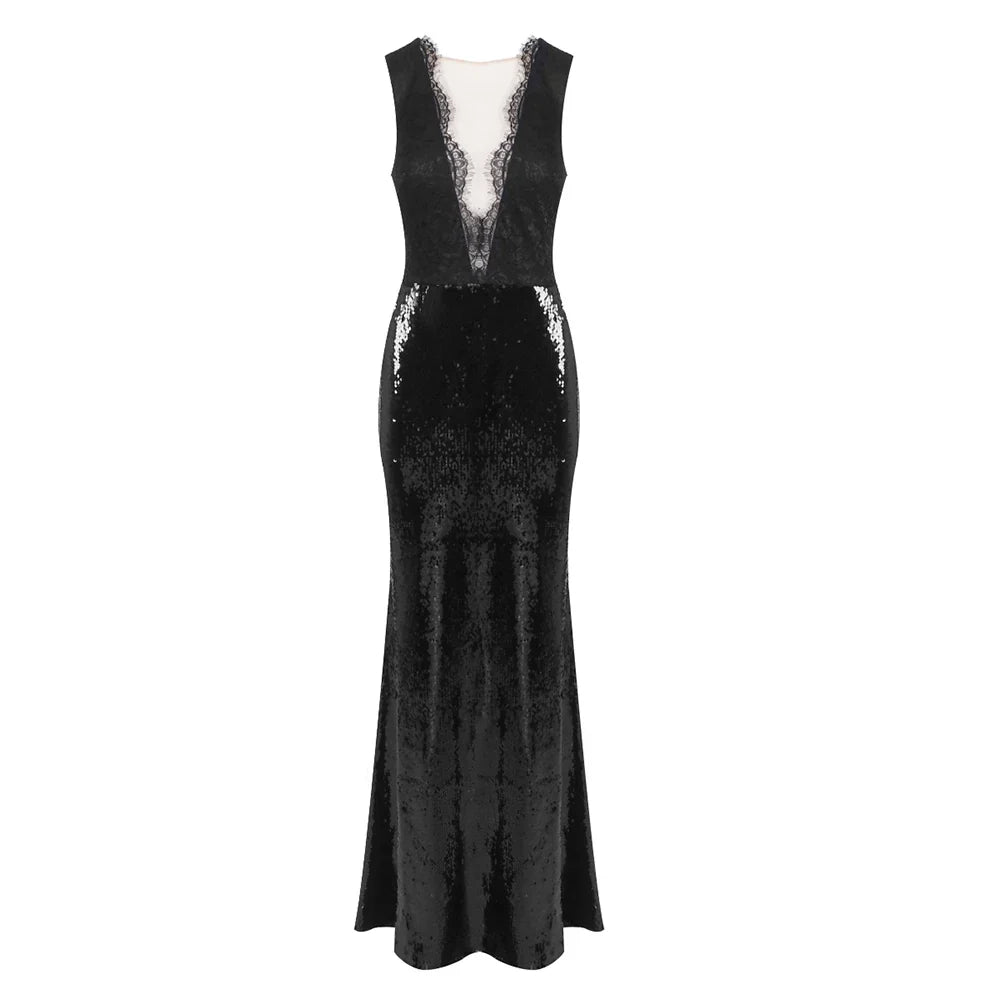 ALLURE MAXI DRESS Black