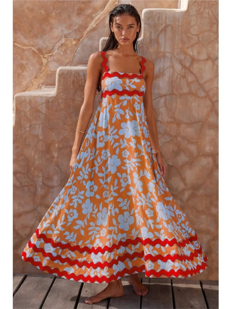Solana | Refined Floral Maxi Dress