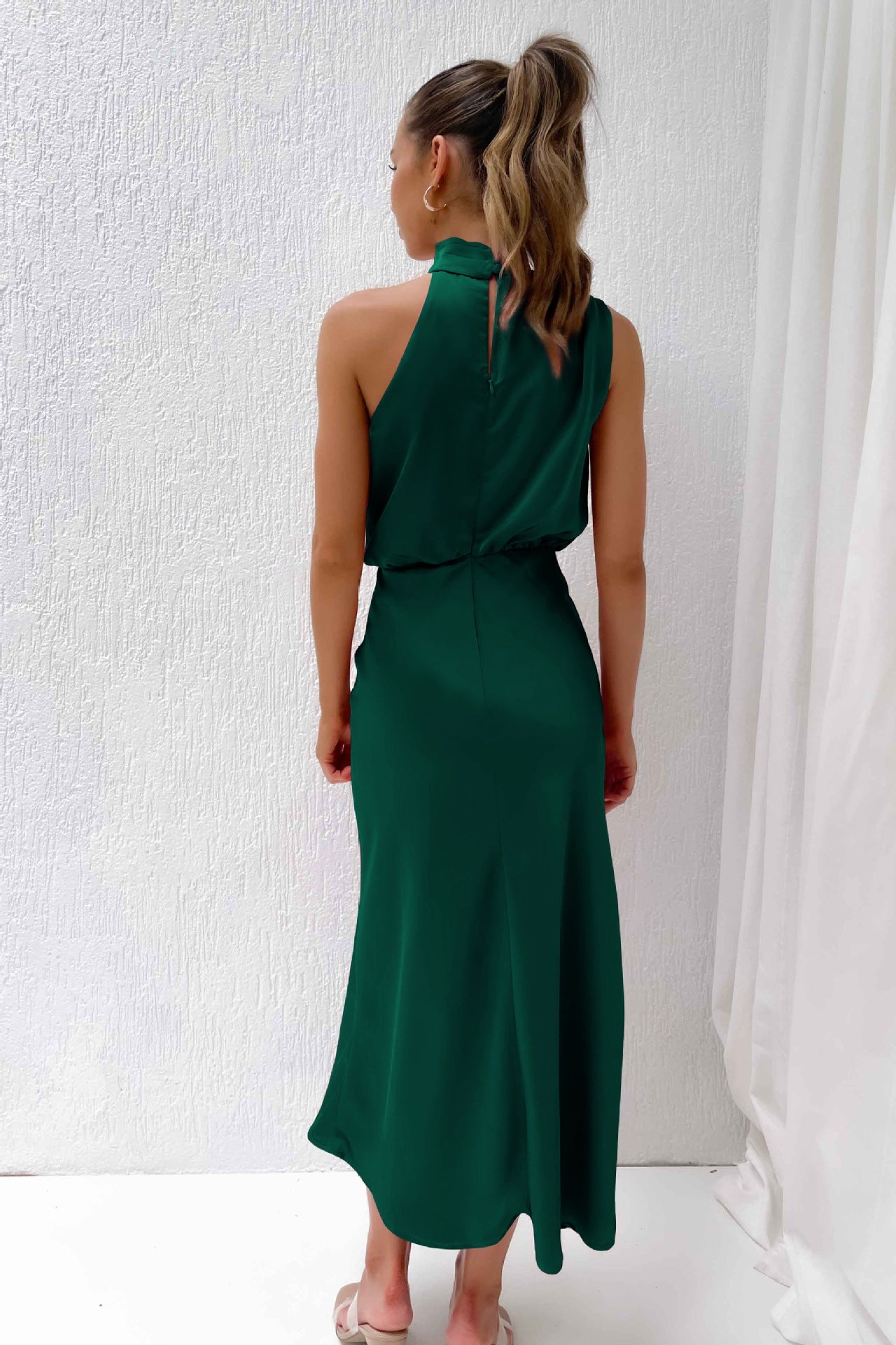 Sleeveless Off Shoulder Bodycon Elegant Maxi Dresses Wedding 16