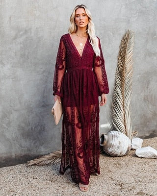 Yolanda Exclusive Premium Lace Women's Dress Evening Wear Edit