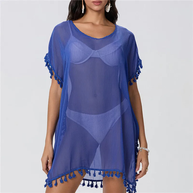 Patricia Minimalist Lace Beach Dress with Details Evening Wear Edit