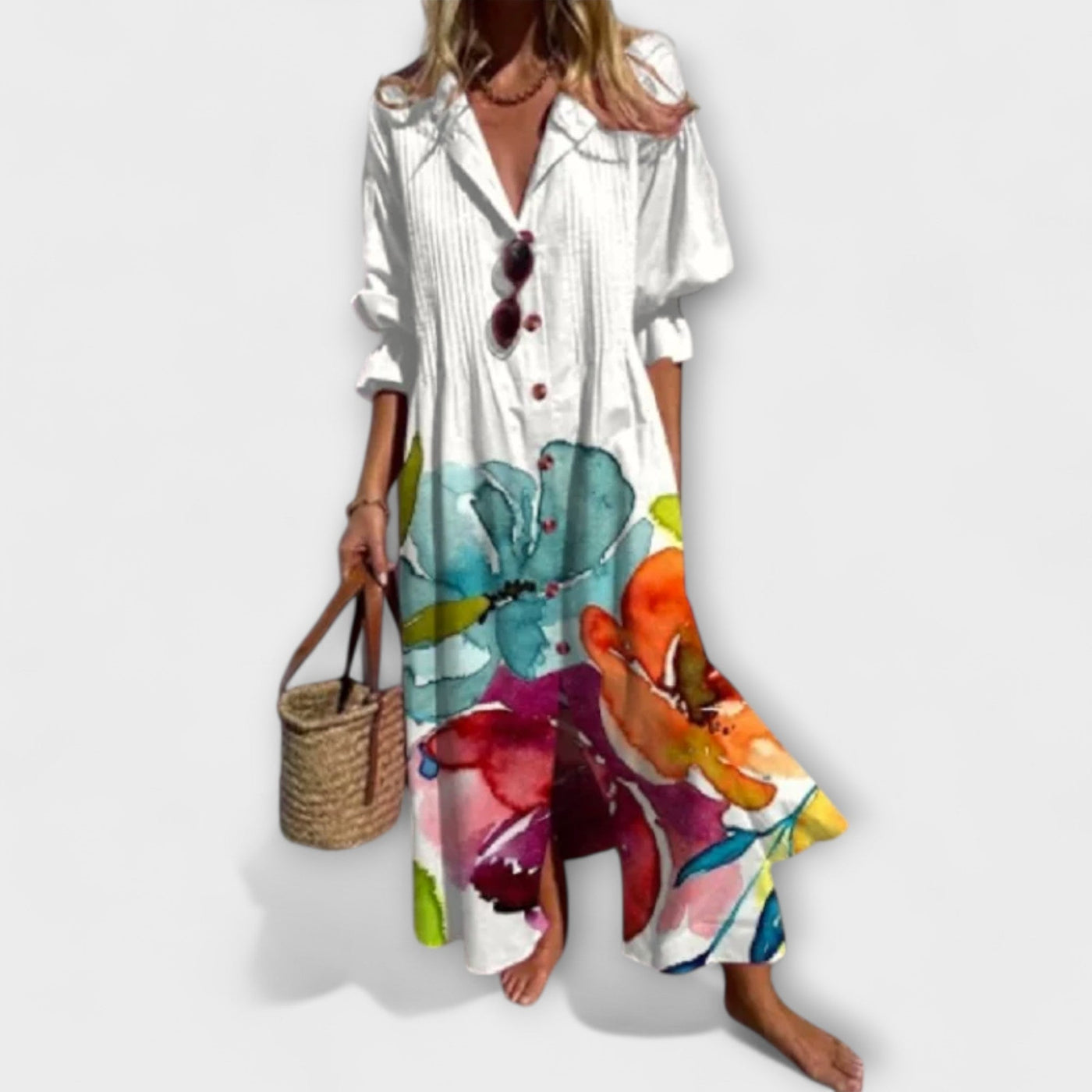 Halter Neck Ruffle Sleeveless Maxi Dress 7