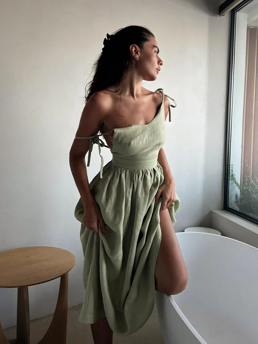 JOELLU MAXI DRESS Light green