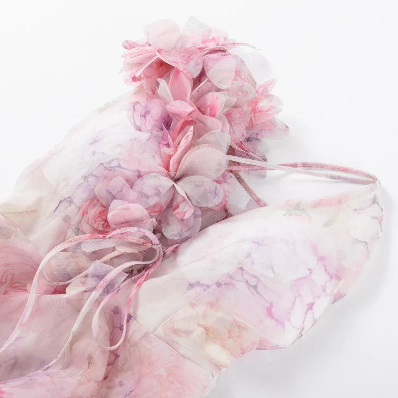 KAIA FLORAL MINI DRESS