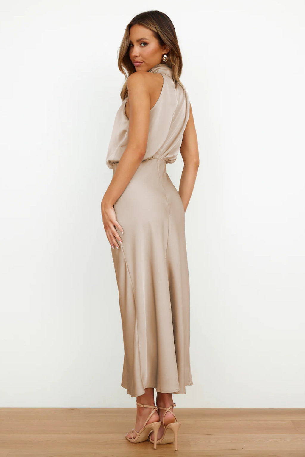 Sleeveless Off Shoulder Bodycon Elegant Maxi Dresses Wedding 23