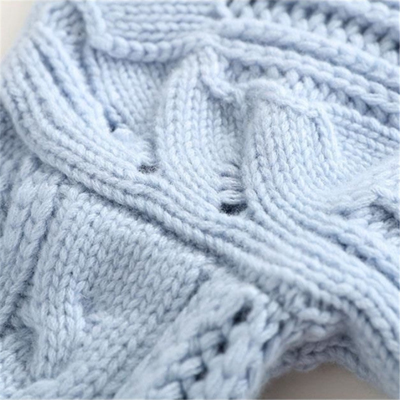 Turtleneck Cable Knit Pointelle Oversized Sweater