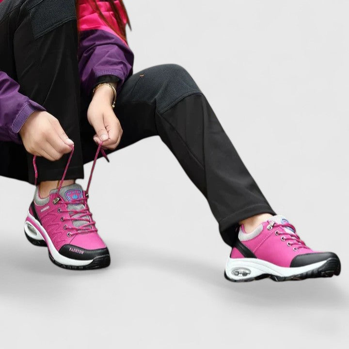 Lace Up Air Cushion Platform Wedge Chunky Sneakers