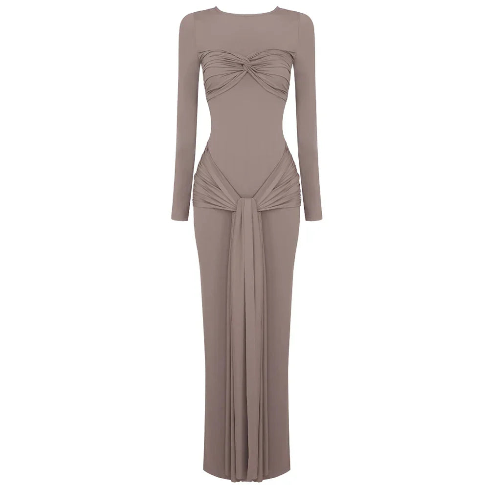 MAYA MAXI DRESS Brown