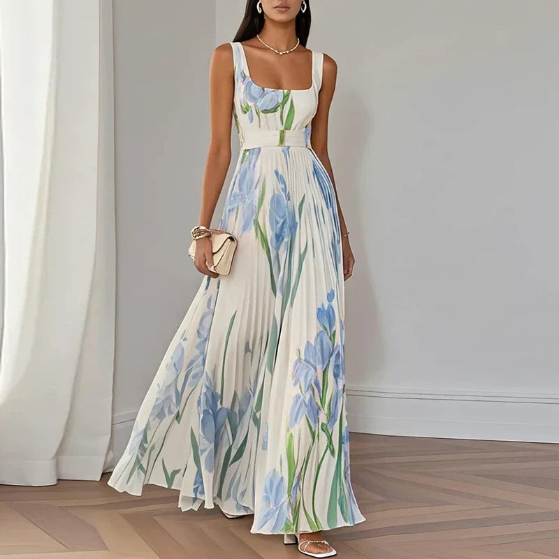 Olivia | Floral A-Line Maxi Dress