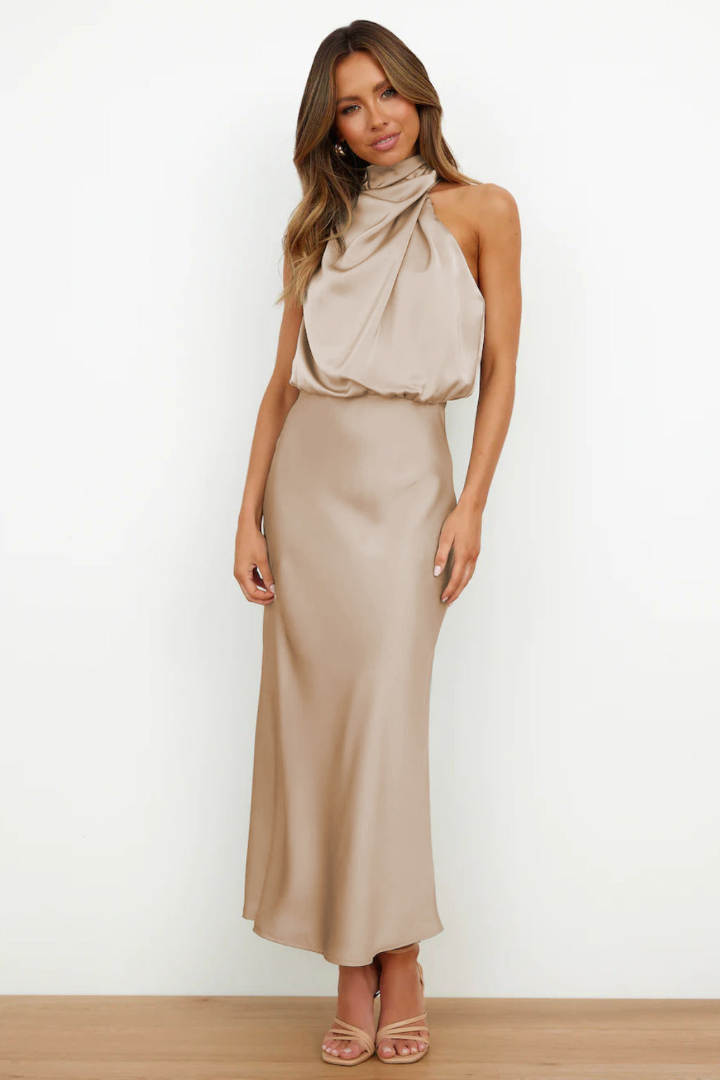 Sleeveless Off Shoulder Bodycon Elegant Maxi Dresses Wedding 21