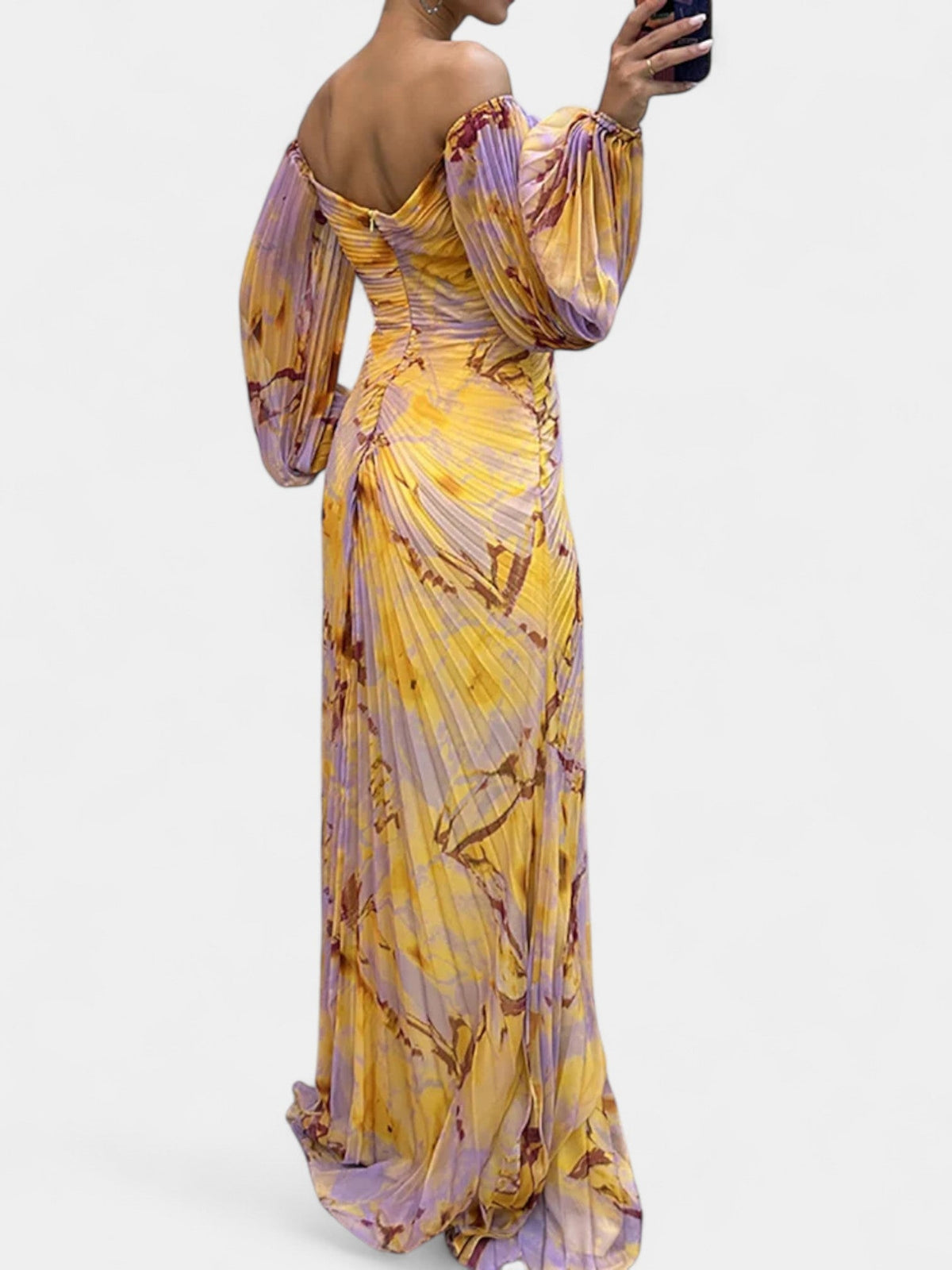 LYNN - V-NECK MAXI DRESS
