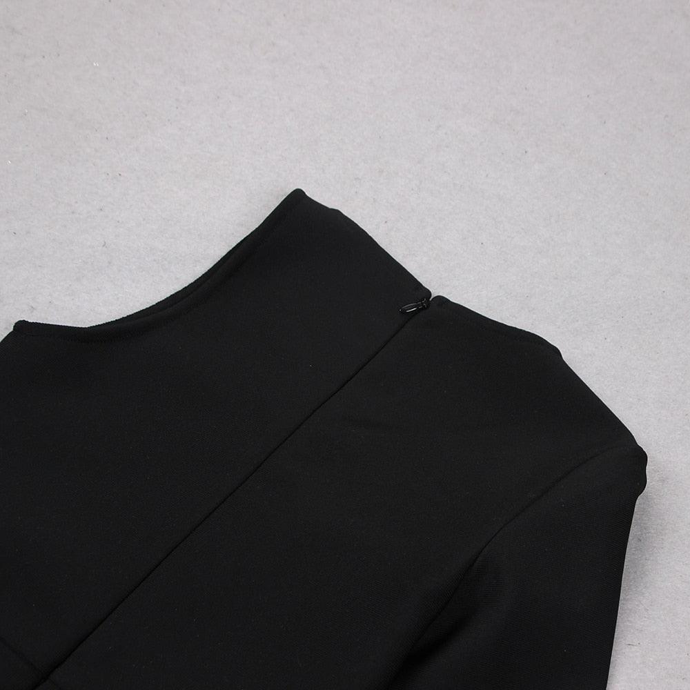 Girl In The Spotlight One Shoulder Diamond Mini Dress - View 9