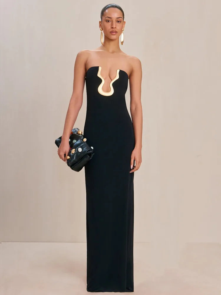 CHARIS MAXI DRESS Black