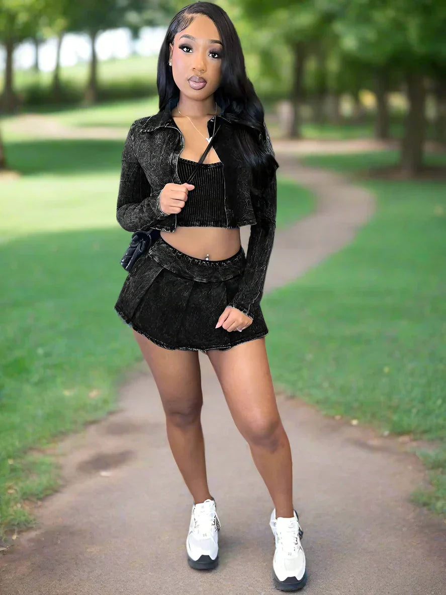 Paint The Sky Skirt Set